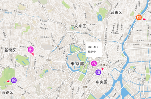 ユーザーの地図上での位置確認
